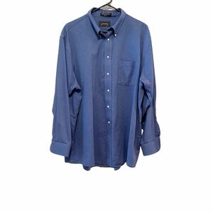 The Arrow Company wrinkle free blue Oxford dress shirt size 18-34/35